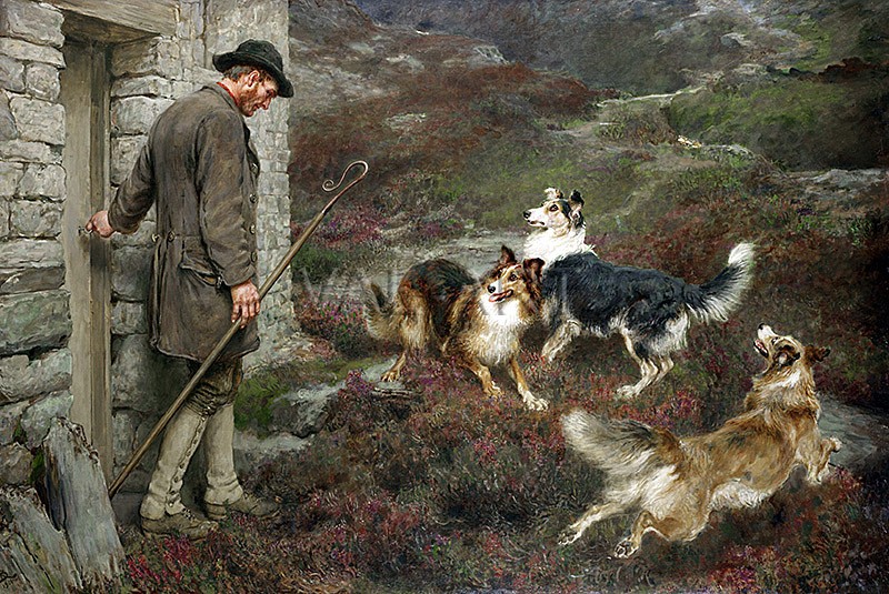 РЕПРОДУКЦИИ НА КАРТИНИ Към хълмовете (1901)