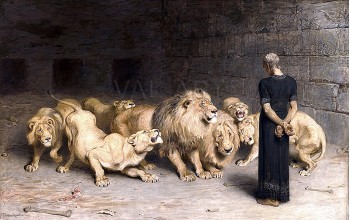 РЕПРОДУКЦИИ НА КАРТИНИ Даниил в лъвската яма (1872)