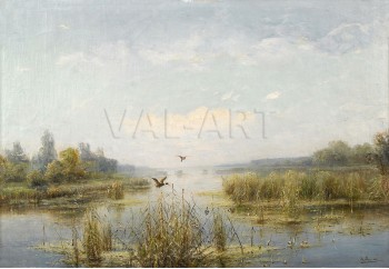 РЕПРОДУКЦИИ НА КАРТИНИ Пейзаж с езеро (1900)