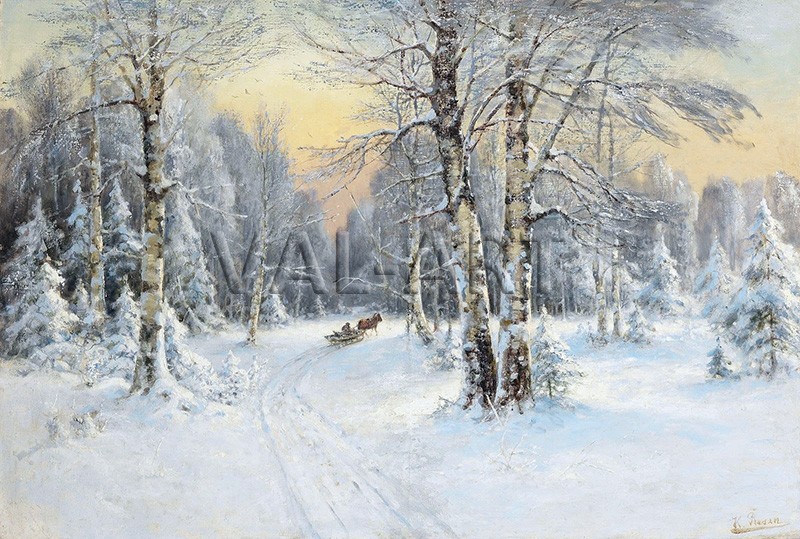 РЕПРОДУКЦИИ НА КАРТИНИ Снежен пейзаж (1918)