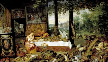 Репродукции на картини: Вкусът (Серия „Петте сетива“) (1618) – Рубенс и Ян Брьогел
