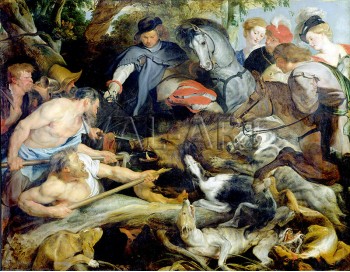Репродукции на картини: Лов на глигани (1615) – Петер Паул Рубенс