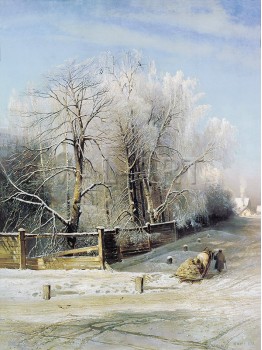 РЕПРОДУКЦИИ НА КАРТИНИ Зимен пейзаж (1873)