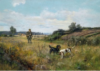 РЕПРОДУКЦИИ НА КАРТИНИ На лов за яребици (1921)