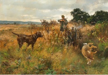 РЕПРОДУКЦИИ НА КАРТИНИ Лов на зайци (1897)
