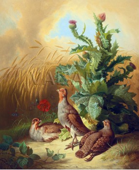 РЕПРОДУКЦИИ НА КАРТИНИ Яребици в полето (1870)