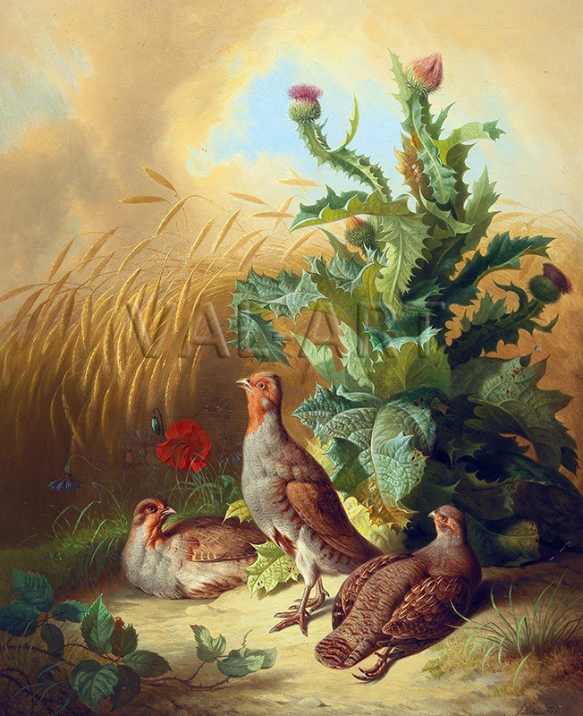 РЕПРОДУКЦИИ НА КАРТИНИ Яребици в полето (1870)