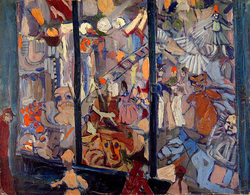 РЕПРОДУКЦИИ НА КАРТИНИ Марионетки (Карнавална витрина) (1921)