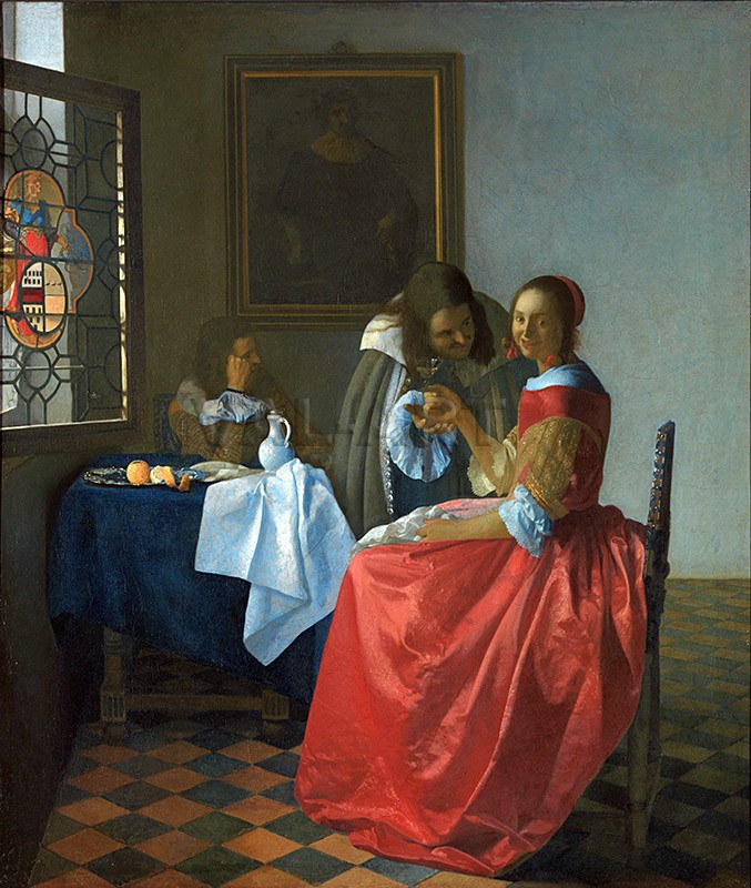 Момичето с чаша вино (1658-1660) РЕПРОДУКЦИИ НА КАРТИНИ