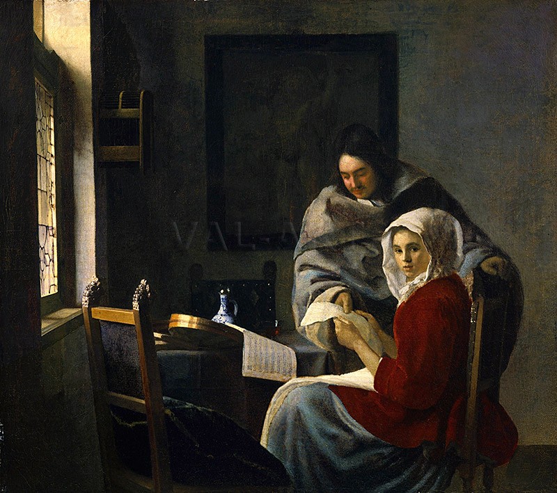 Момиче прекъснато по време на музикално изпълнение (1660–1661) РЕПРОДУКЦИИ НА КАРТИНИ