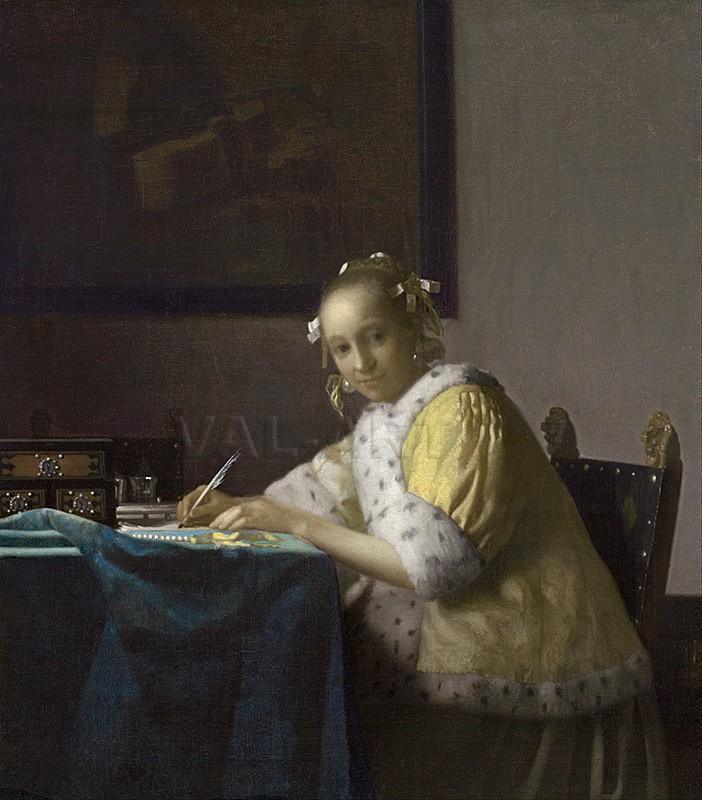 Жена пишеща писмо (1665-1666) РЕПРОДУКЦИИ НА КАРТИНИ
