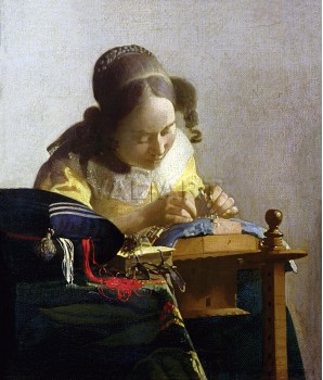 Плетачката на дантели (1669-1671) РЕПРОДУКЦИИ НА КАРТИНИ