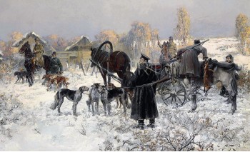 РЕПРОДУКЦИИ НА КАРТИНИ Ловната дружина (1914)