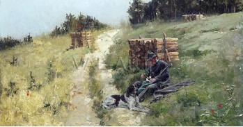 РЕПРОДУКЦИИ НА КАРТИНИ Ловец на почивка (1892)