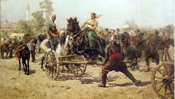 РЕПРОДУКЦИИ НА КАРТИНИ  Конски пазар (1899)