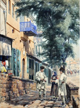 РЕПРОДУКЦИИ НА КАРТИНИ  Пейзаж от Търново (1912)