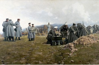 РЕПРОДУКЦИИ НА КАРТИНИ Сцена от Балканската война (1914)