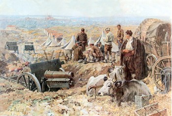 РЕПРОДУКЦИИ НА КАРТИНИ Под Одрин (1913)