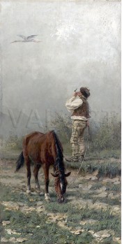 РЕПРОДУКЦИИ НА КАРТИНИ Щъркелът лети (1884)