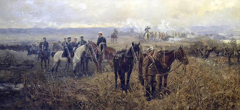 РЕПРОДУКЦИИ НА КАРТИНИ  Маневри при село Горубляне (1907)