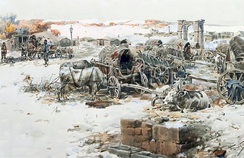 РЕПРОДУКЦИИ НА КАРТИНИ   Бивак (1913)