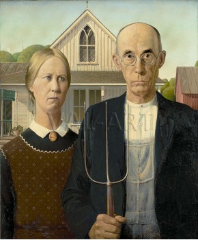 РЕПРОДУКЦИИ НА КАРТИНИ Американска готика (1930)