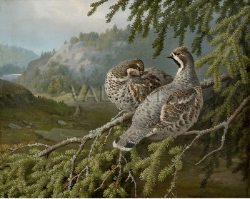 РЕПРОДУКЦИИ НА КАРТИНИ Лещарки в гората (1889)