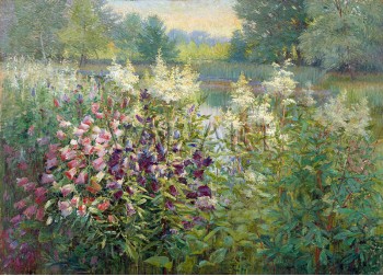 РЕПРОДУКЦИИ НА КАРТИНИ Пейзаж с камбанки (1916)
