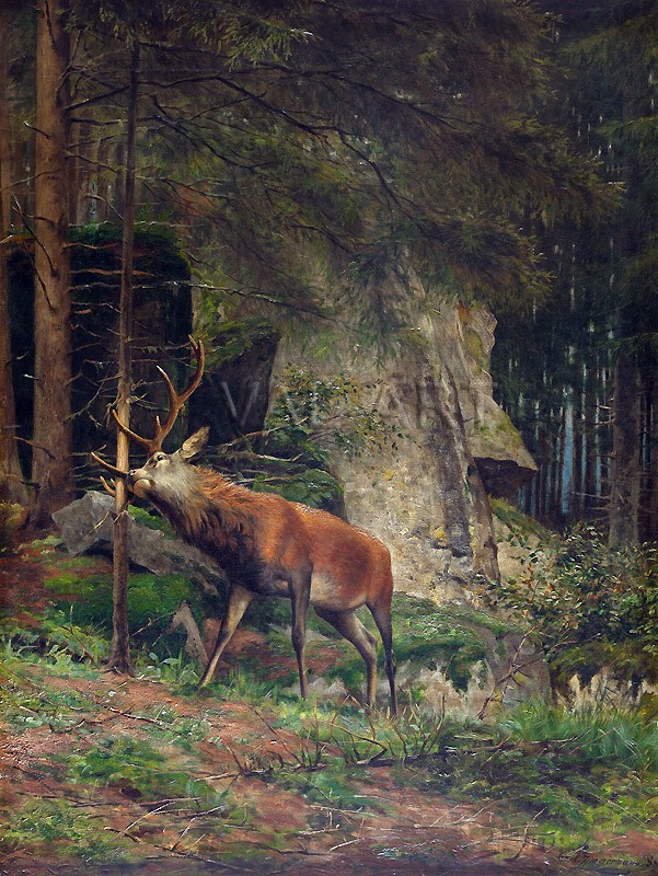 РЕПРОДУКЦИИ НА КАРТИНИ Елен в гората (1888)