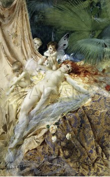 РЕПРОДУКЦИИ НА КАРТИНИ Любовна нимфа (1883)