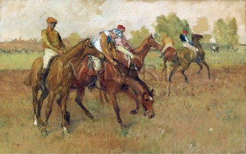 Репродукции на картини: Преди състезанието (1882-1888) – Едгар Дега