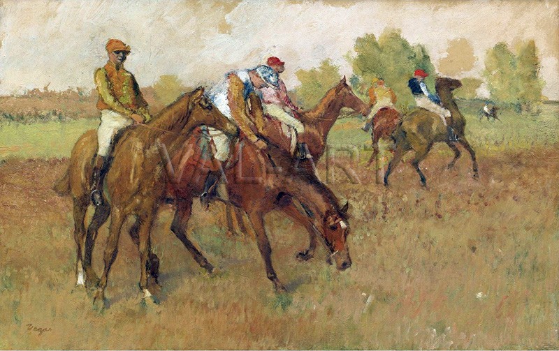 Репродукции на картини: Преди състезанието (1882-1888) – Едгар Дега
