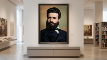 Репродукции на картини: Портрет на Христо Ботев (1848 – 1876) – Дигитално и AI изкуство