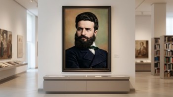 Репродукции на картини: Портрет на Христо Ботев (1848 – 1876) – Дигитално и AI изкуство