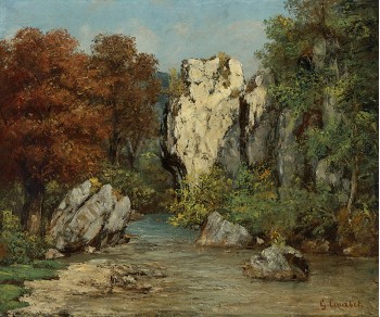Пейзах с поток и скала (1872) РЕПРОДУКЦИИ НА КАРТИНИ