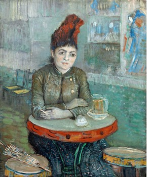 Репродукции на картини: В кафенето - Агостина Сегатори в Льо Тамбурен (1887) – Винсент ван Гог