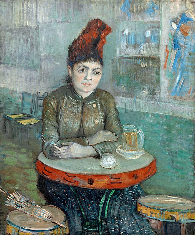 Репродукции на картини: В кафенето - Агостина Сегатори в Льо Тамбурен (1887) – Винсент ван Гог