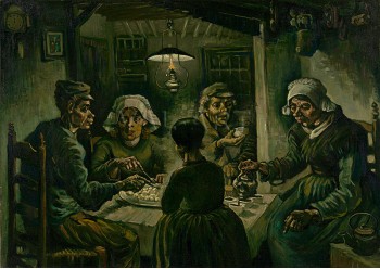 Репродукции на картини: Селяни ядат картофи (1885) – Винсент ван Гог