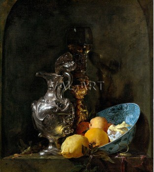 Натюрморт със сребърна кана (1657)