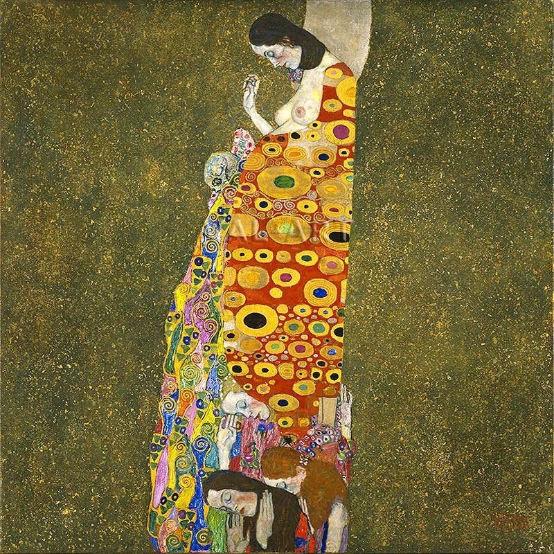 Репродукции на картини: Надежда II (1907) – Густав Климт