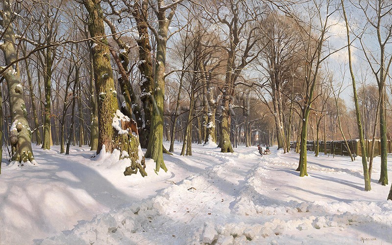 Зимен горски пейзаж в слънчев ден (1908) РЕПРОДУКЦИИ НА КАРТИНИ
