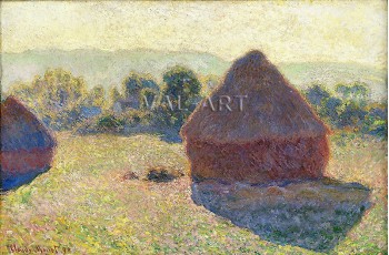 Репродукции на картини: Купи сено на слънчева светлина (1890) – Клод Моне