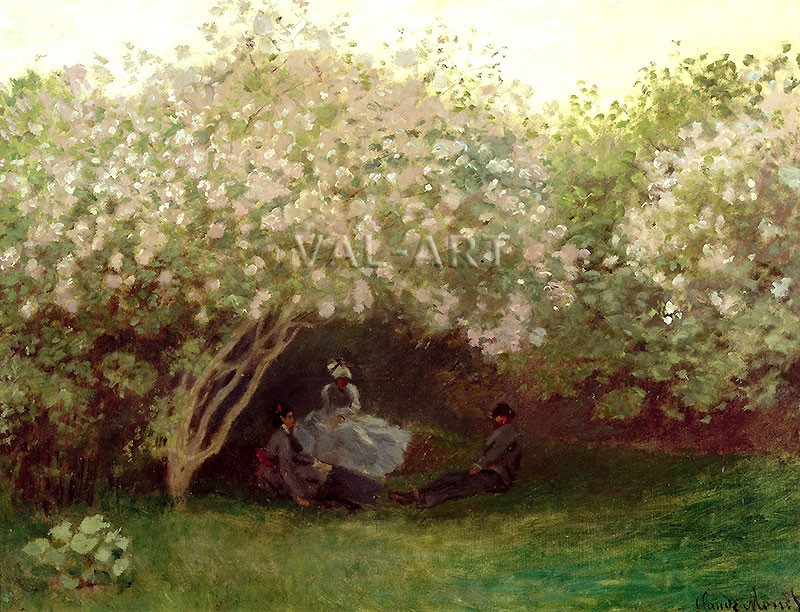 Репродукции на картини: Люляци в сиво време (1872) – Клод Моне