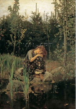 Репродукции на картини: Альонушка (1881) – Виктор Васнецов