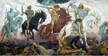 Репродукции на картини: Четиримата конници на Апокалипсиса (1887) – Виктор Васнецов