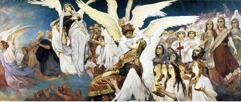 Репродукции на картини: Райски триптих III (1885) – Виктор Васнецов