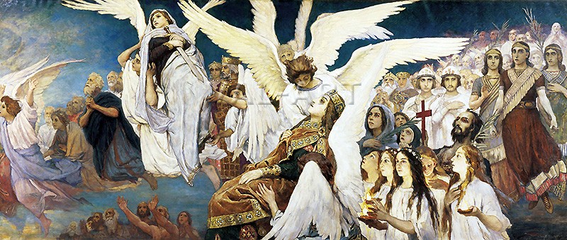 Репродукции на картини: Райски триптих III (1885) – Виктор Васнецов