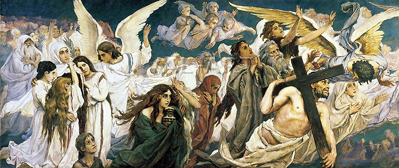 Репродукции на картини: Райски триптих I (1885) – Виктор Васнецов