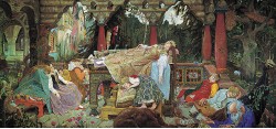 Репродукции на картини: Спящата принцеса (Спящата красавица) (1926) – Виктор Васнецов