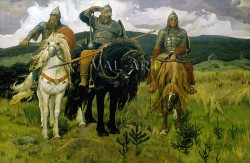 Репродукции на картини: Богатири (Тримата богатири) (1898) – Виктор Васнецов